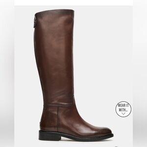 Steve Madden BEREN Brown Leather Knee-High Boots